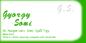 gyorgy somi business card